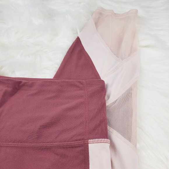 NWOT Athleta Pink Exhale Capri Leggings - Picture 4 of 6